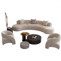 Ensemble de canapé et table basse pour hall d'hôtel, design pliable en acier inoxydable en forme d'arc, pour les zones de réception de bureaux et les salons de beauté