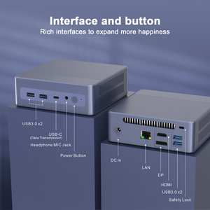 XZH Mini PC 12. ° Intel Alder 2. °, 3,4 GHz, Win11 <span class=keywords><strong>Pro</strong></span> 4K, UHD, Dual Wi-Fi, Mini Ordenador de negocios, nuevo DDR4 RAM, SSD, disco duro - Product Image 5