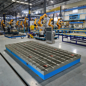 Máquina perforadora de tipo suelo, placa de superficie de <span class=keywords><strong>hierro</strong></span> fundido con ranuras t <span class=keywords><strong>u</strong></span> v - Product Image 3