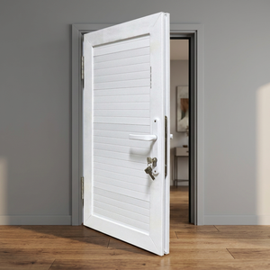 ประตูบานเปิด UPVC แบบกันเสียง กันน้ำ รุ่นโมเดิร์น Hoffen ขนาด 81x205 พร้อมฉนวนกันความร้อน สำหรับภายนอกอาคาร โรงแรม โรงพยาบาล ห้างสรรพสินค้า และห้องโถง - Product Image 2