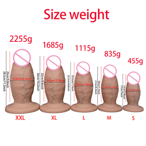 Dildo Realistico in Silicone Morbido Personalizzabile all'Ingrosso, Taglie S M L XL XXL, Masturbatore Femminile, Giocattoli per Adulti per il Commercio Transfrontaliero - Product Image 4