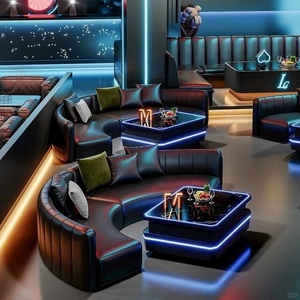 Juego de Muebles de Bar de Diseño Comercial para Bistro Moderno, Estilo OEM ODM, Asientos de Cabina para Ocio, Discotecas, Fiestas, KTV, Clubes, Mesa y Sillas - Product Image 3