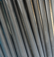Prix d'usine Barre filetée galvanisée HDG M12, barre filetée galvanisée, grade 4.8 6.8 8.8, acier au carbone zingué GI, goujon à filetage complet