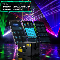 Lumière de scène DJ 3D, lumière disco-laser KTV, lumière laser RGB 1W, 2W, 3W, 5W, animation couleur pleine RGB