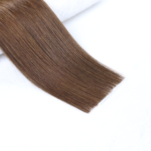 Extensions de cheveux humains Remy 100% brésiliens, à bandes adhésives, simple épaisseur, teintes, trame invisible, marron RUISI TP-004 - Product Image 6