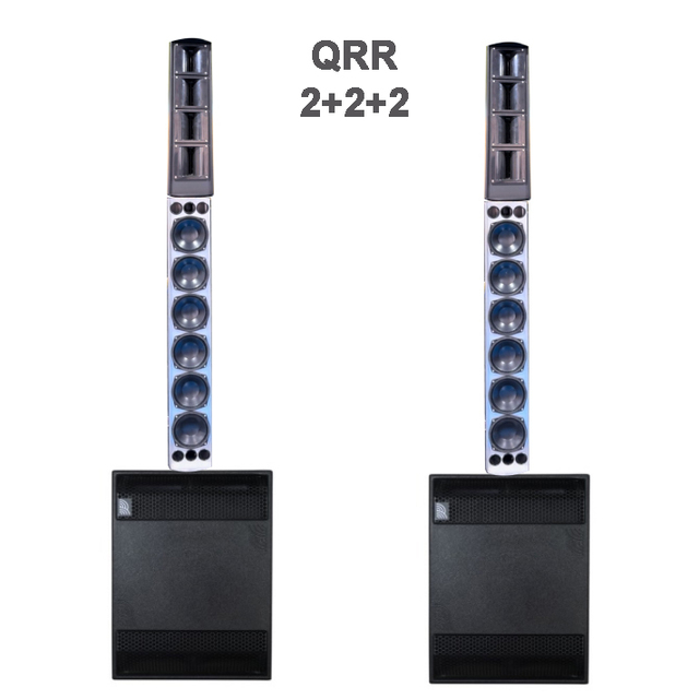 Professional Audio Sound System High-Powered Active Column Speakers Set for Performance Parties Clubs