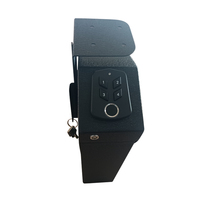 Coffre-fort électronique portable avec serrure à code, mini-coffre antivol, reconnaissance d'empreintes digitales, clé, acier laminé à froid, sécurité domestique personnalisée