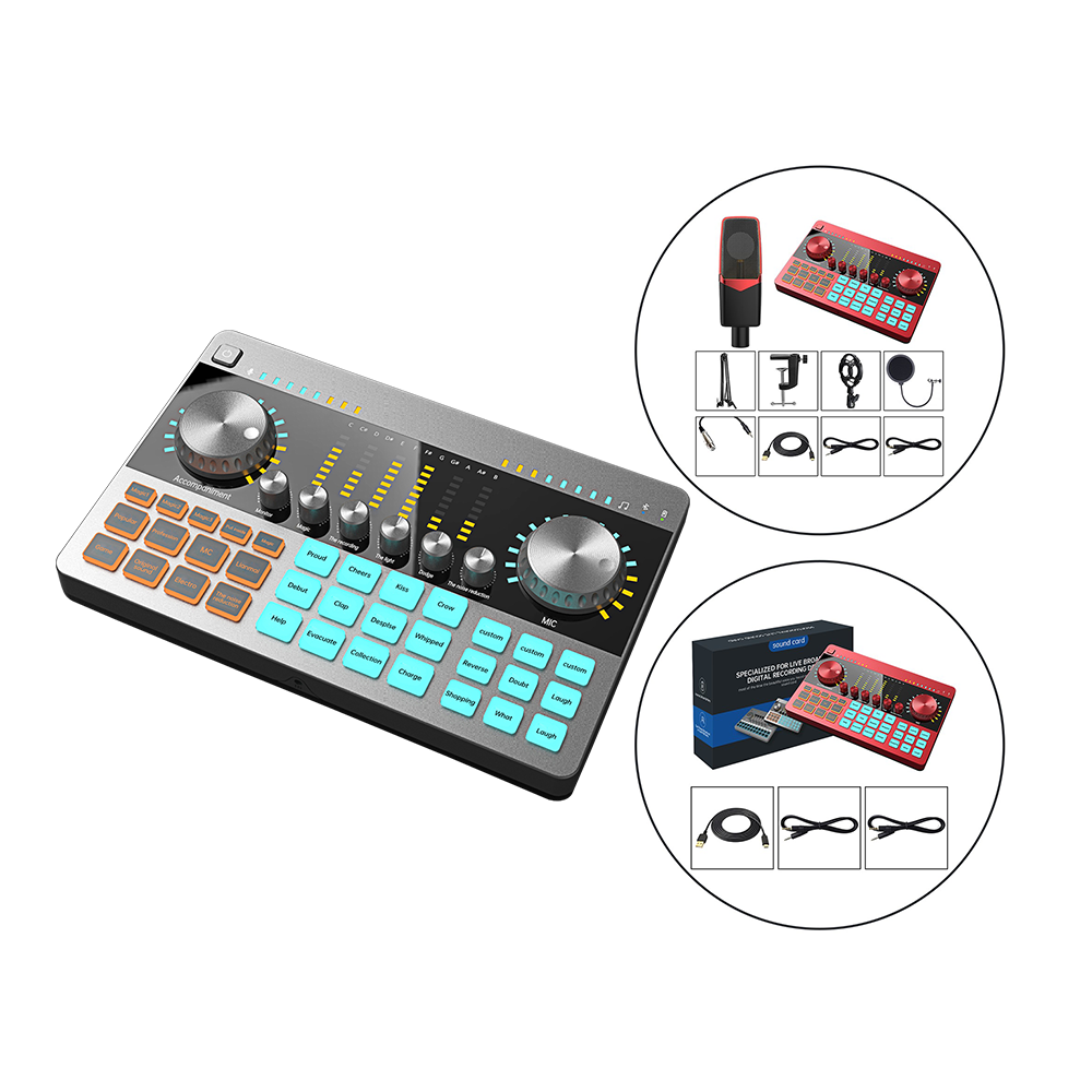 Moinm C400 live studio recording singing k1 external audio interface usb multi-channels sound card