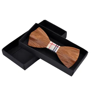 Персонализированный Деревянный 3d-галстук-бабочка ручной работы, подарочные наборы, сделано в Китае