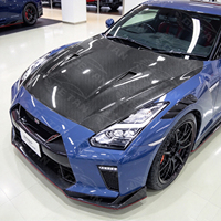 Capot avant en fibre de carbone style OEM pour Nissan GTR R35, installation facile