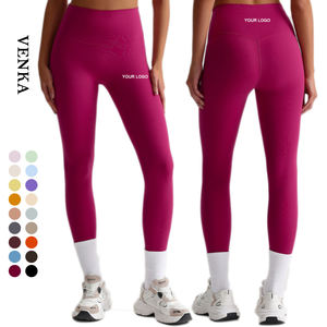 Leggings Personalizzati da Donna Stile Lulu <span class=keywords><strong>Fitness</strong></span> a Vita Alta in Nylon, Effetto Push-Up Senza Cucitura Frontale, Pantaloni da Palestra e Yoga - Product Image 1