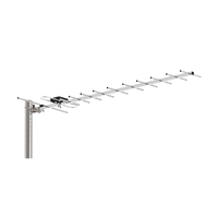 Aluminium-Außenantenne mit Hoher Verstärkung für UHF/VHF, Große Reichweite, DVB-T2 ATSC ISDB-T Kompatibel, Einfache Installation