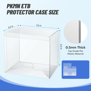 Étui de protection PKMN ETB 0,5 mm, protection UV, ultra transparent, anti-rayures, en plastique PET, pour Pokémon ETB Elite Trainer Box - Product Image 2