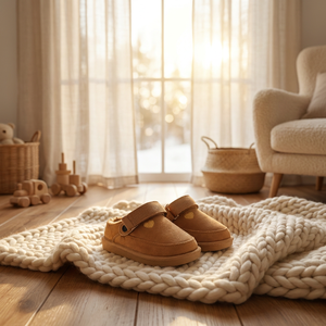 Chaussures d'hiver pour tout-petits, directement de l'usine, faible MOQ (36 paires), motif cœur, pantoufles chaudes en fourrure pour bébés, livraison rapide, chaussures à semelle souple - Product Image 3