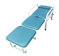 Lit de chaise d'accompagnement d'hôpital pliable robuste-Matelas en mousse à mémoire de forme pliant 1 seconde pour les soins aux patients