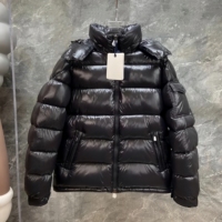Manteaux matelassés surdimensionnés personnalisés, garnis de duvet et de plumes, rembourrés, coupe-vent d'hiver, vestes doudounes, vêtements d'extérieur