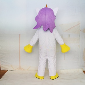 <span class=keywords><strong>Disfraz</strong></span> de Mascota de personaje de dibujos animados de animales de unicornio personalizado, juguete de peluche, traje divertido para caminar, promoción, Cosplay, mascota de Carnaval para adultos - Product Image 3