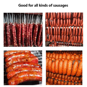 Ligne de production alimentaire de viande entière de saucisse chorizo remplissage Stuffer fumeur attachant faisant le <span class=keywords><strong>prix</strong></span> de fabricant de machine - Product Image 3