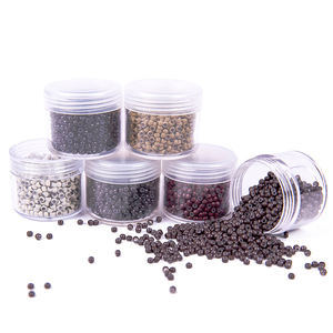 Soins capillaires magiques 1000/bouteille 5mm aluminium/cuivre perles Extensions outils <span class=keywords><strong>Micro</strong></span> anneaux avec Silicone <span class=keywords><strong>Micro</strong></span> anneaux <span class=keywords><strong>Tube</strong></span> pour perruques - Product Image 4