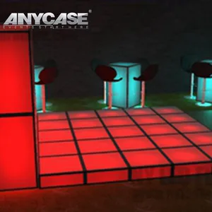 Anycase Trắng Acrylic Kính bục thanh acrylic giai đoạn ánh sáng vũ trường dẫn giai đoạn chùm đèn sân khấu khối lập phương cho tiệc cưới