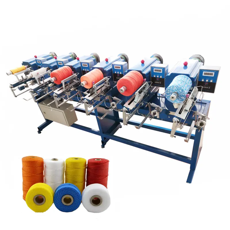High speed 6 inch polyester yarn winding machine PP Raffia tape winder bobbin winding machines