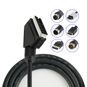 Video cáp EU 1.3M Chất lượng cao Composite Video trên đồng bộ RGB Scart cáp cho Saturn/MD/<span class=keywords><strong>XBox</strong></span>/PS1/<span class=keywords><strong>PS2</strong></span>/PS3 Video Trò chơi giao diện điều khiển - Product Image 1