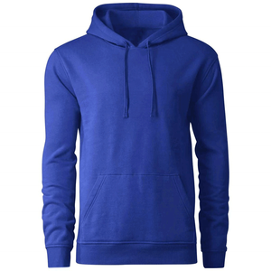 Sweat à capuche en molleton mélangé de coton pour l'hiver, idéal pour les activités de plein air – Molleton uni teint de qualité supérieure pour l'hiver - Product Image 4