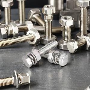 SS304 SS316 thép không gỉ Hex bu lông với các loại hạt và máy giặt đầy đủ chủ đề M6 * 8 kẽm mạ vật liệu carbon <span class=keywords><strong>DIN</strong></span> <span class=keywords><strong>933</strong></span> hình lục giác đầu - Product Image 5