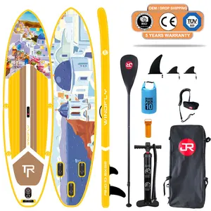 2023 New Pink Color Inflatable Stand Up Paddle Boards With Full Size Print Pattern Colorful ISUP Paddleboards In Best Price