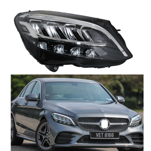 W205 Classe C Phare Phare LED Bas pour MERCEDES BENZ C180 C200 C260 C280 C300 2018 2019 2020 <span class=keywords><strong>2021</strong></span> 2059066204 2059066304 - Product Image 1
