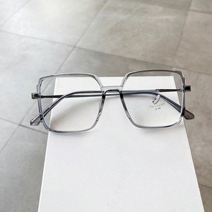 Montures de lunettes carrées Qianai pour femmes en TR90, verres PC anti-lumière bleue, monture complète, style coréen Q6 0713 - Product Image 4