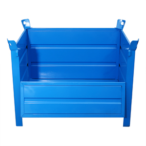 Poubelles en acier personnalisées pour vrac Boîte de rangement industrielle Conteneurs métalliques personnalisés Cage de rangement en entrepôt Stockage de marchandises en vrac - Product Image 1