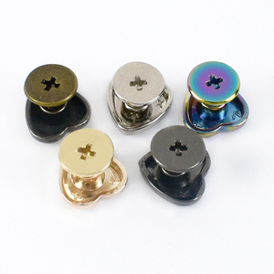 Meetee Ky621 8/10/12/14Mm Túi Xách Phần Cứng Trang Trí Túi Đinh Nút Móng Tay Hợp Kim Khóa Vít <span class=keywords><strong>Snap</strong></span> Hình Trái Tim Đinh Tán - Product Image 5