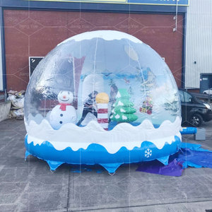 Đêm giáng sinh gia đình tổ chức sự kiện ngoài trời <span class=keywords><strong>Inflatable</strong></span> bong bóng Globe <span class=keywords><strong>Inflatable</strong></span> giáng sinh lều tuyết cho trang trí - Product Image 1