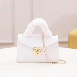 Bolsos de Mano para Mujer al por Mayor, Nuevo Estilo, Color Sólido, con Cadena y Cierre, para Uso Diario - Product Image 3