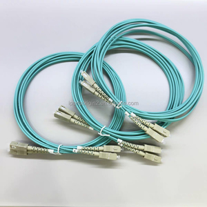 Cable de Fibra Óptica Dúplex Multimodo OM3 de 3M SC a SC, 50/125μm, Conector SC/UPC, Cable de Fibra Óptica Aqua para Redes de 10G - Product Image 2