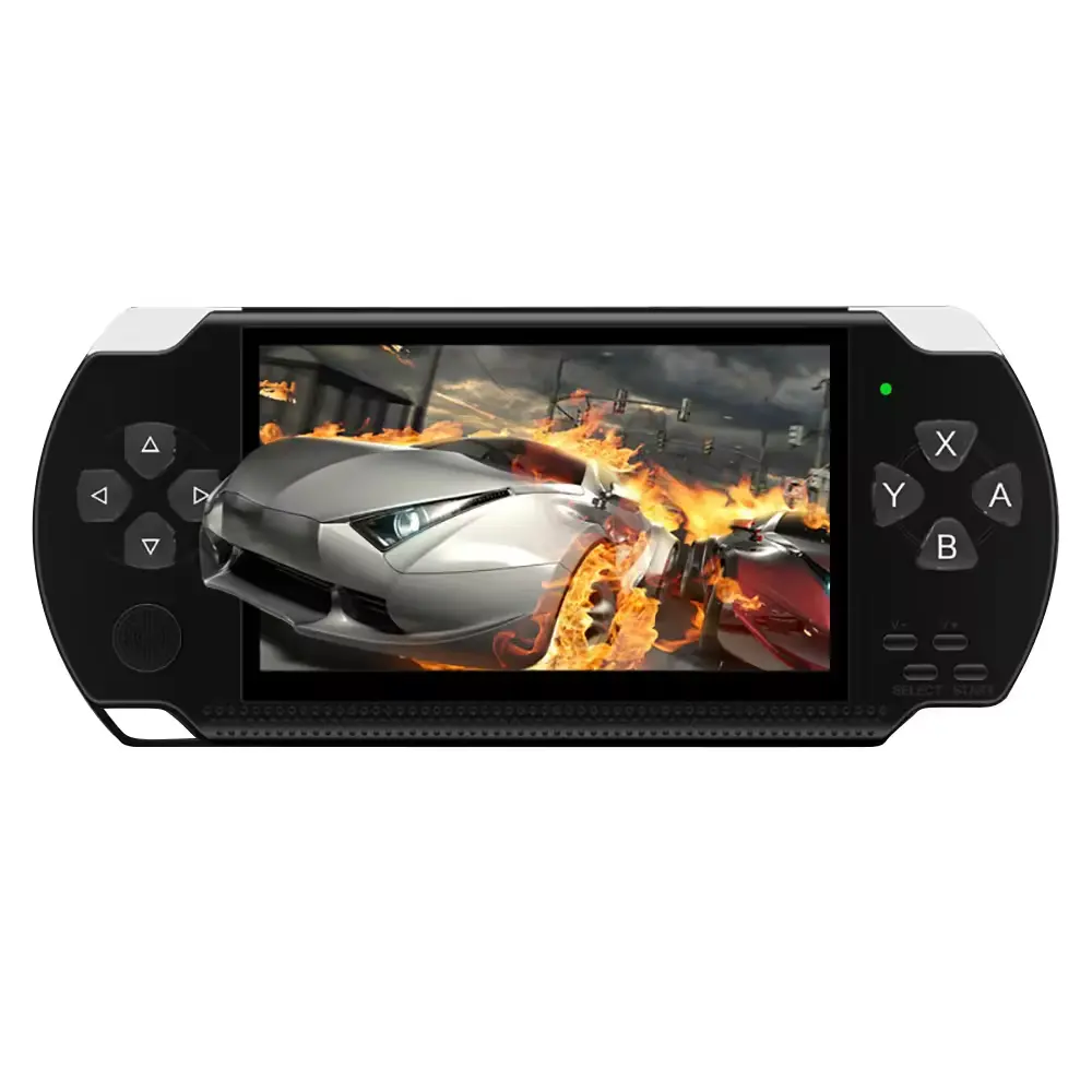 X6 konsol permainan, pemutar Game layar 4.3 inci 128 bit, konsol Video Game genggam, 8GB asli untuk PSP, buku elektronik Video