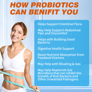 Capsules de probiotiques OEM 50 milliards de UFC pour la santé intestinale et la beauté, supplément de probiotiques pour le bien-être quotidien et l'équilibre naturel - Product Image 2