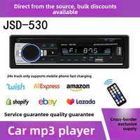 Reproductor MP3 para Auto de 24V con Radio FM, Llamadas Manos Libres, Lector de Tarjetas, Unidad Flash USB, Carga de Teléfono Móvil, Compatible con WAV/WMA, OLIVER