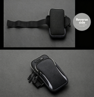 Prix d'usine – Sac de sport professionnel étanche pour bras avec logo personnalisé, double pochette de poignet pour course à pied, livraison rapide, sac de course pour téléphone
