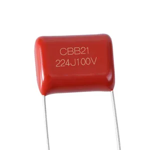 Condensadores con batería externa compatible con Rohs de alta calidad Cbb21400v película de polipropileno 224j 400v condensador de Chip Cbb21 224k 250v