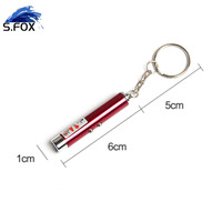 Mini lampe de poche LED multifonctionnelle 3 en 1 Pointeur laser infrarouge Détecteurs d'argent
