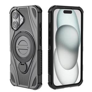 Funda Trasera de Lujo Personalizada de Diseño Premium 2026, Resistente a Impactos, con Anillo Magnético Giratorio de 360 Grados para Carga Inalámbrica para iPhone 16 - Product Image 1