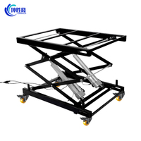 Plateforme élévatrice à ciseaux électrique KUNSHENGLONG KSL-7535-DD2 750*350mm à double moteur, double couche, en acier au carbone haute résistance, 1070mm