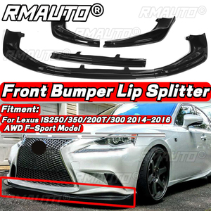 RMAUTO <b>Car</b> Front Bumper Splitter Lip <b>Diffuser</b> Protector Spoiler Chin Body Kit for Lexus IS250 IS350 IS300 F-Sport 2014-2016 - Product Image 1