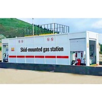 Station de carburant portable en conteneur ISO de 20 pieds ou 40 pieds, réservoir de stockage de diesel et d'essence avec distributeur