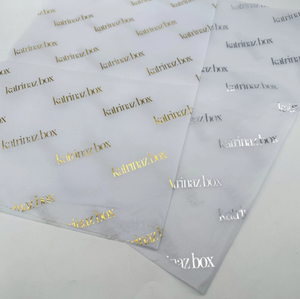 Tùy chỉnh mô gói giấy trong suốt bột giấy tráng với bạc lá vàng biểu tượng tùy chỉnh <span class=keywords><strong>in</strong></span> không tráng papier cadeau personnalis - Product Image 4