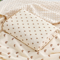 Couverture en mousseline de coton biologique 4 couches 400TC 110x100cm pour nouveau-né