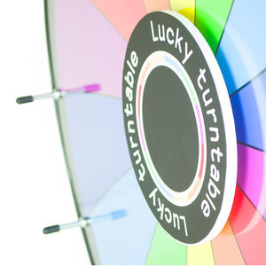 Producto de Stock publicidad interior mesa de suerte girar Premio rueda para evento de promoción - Product Image 3