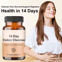 Pilules de désintoxication du côlon à base d'herbes naturelles avec gingembre, fibre de betterave sucrière, aloe vera, capsules de soutien pour le nettoyage intestinal